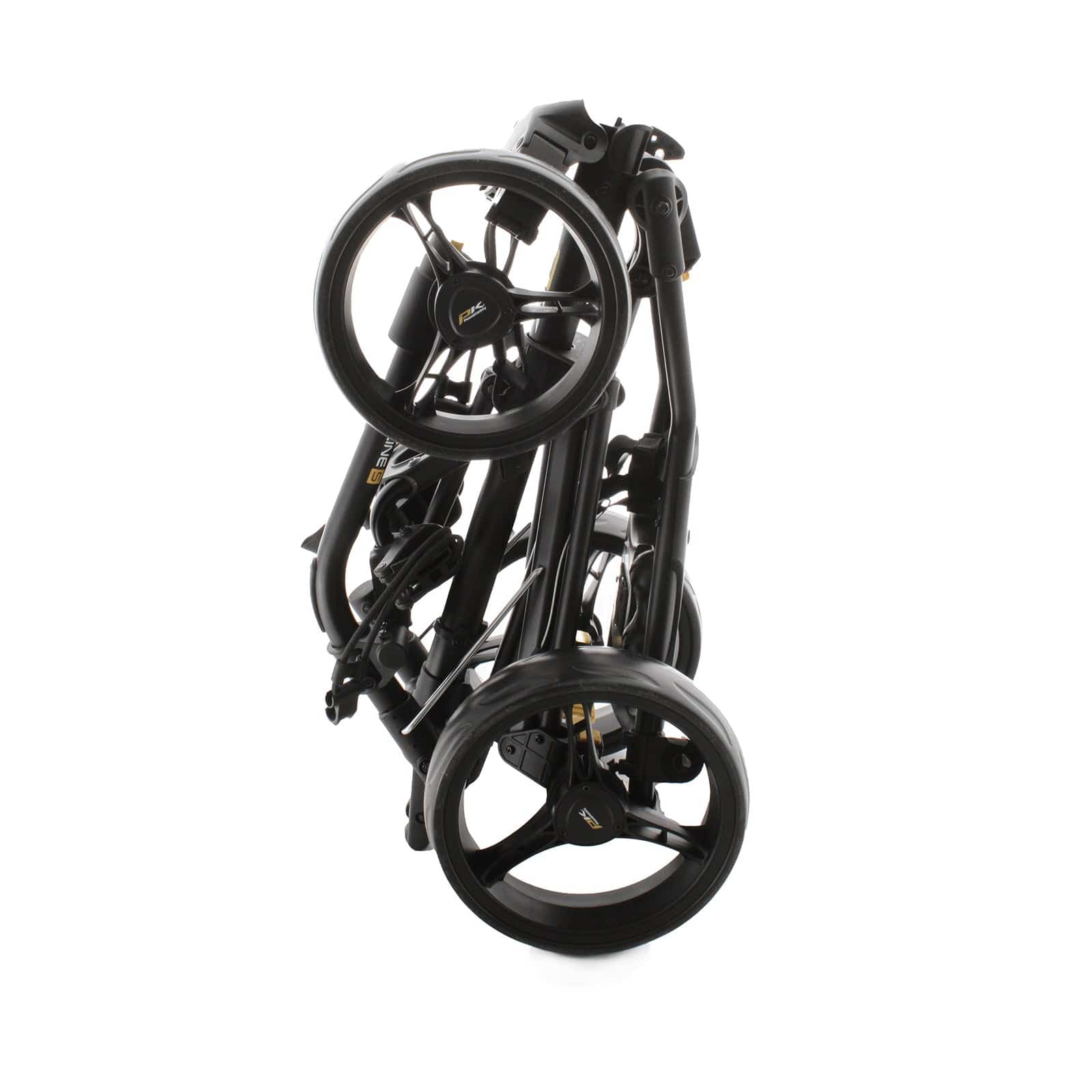 PowaKaddy Twinline 5 3-Wheel Push/Pull Trolley - Black - Image 5