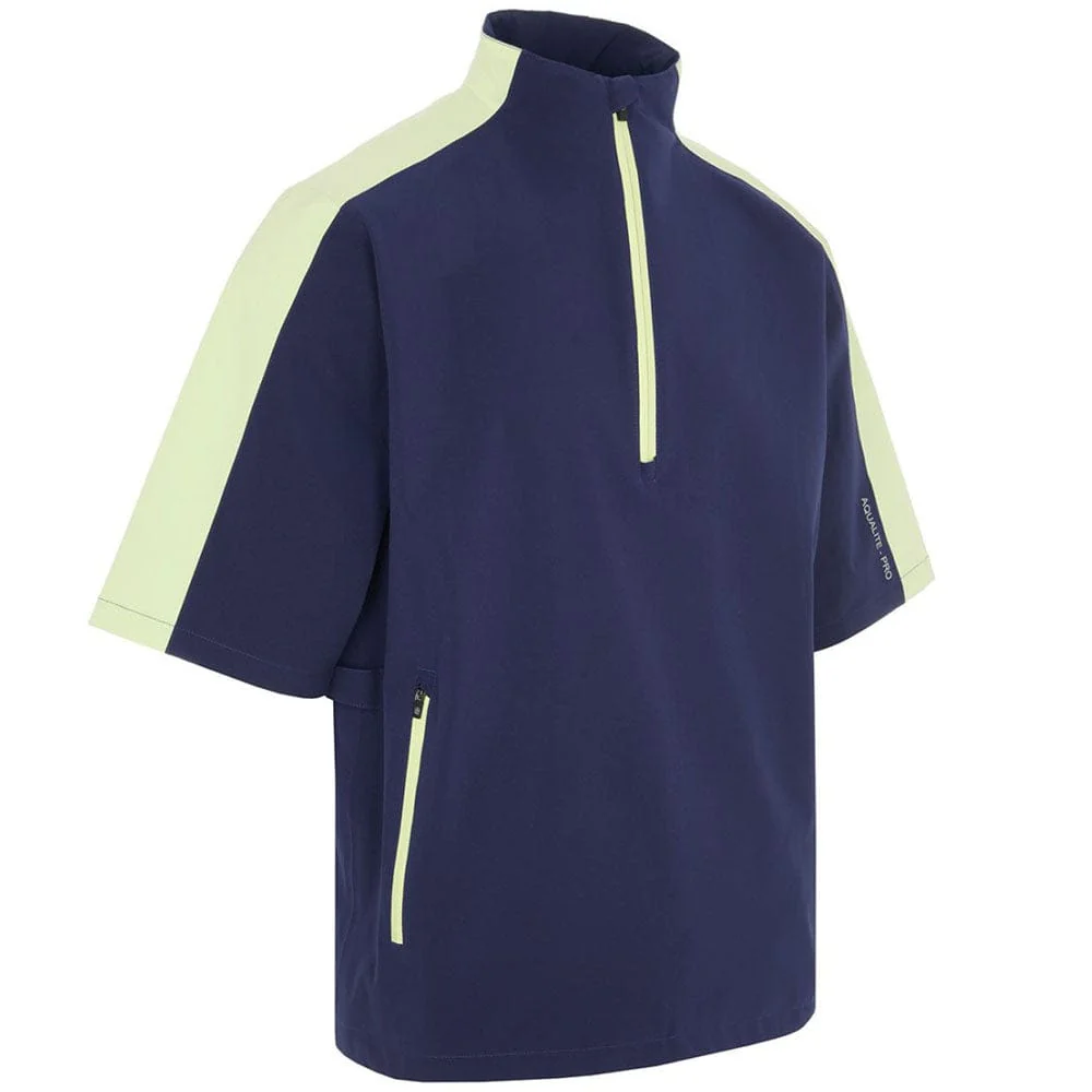 ProQuip Aqualite Pro 1/2 Sleeve Waterproof Rain Suit - Navy/Shadow Lime/Black - Image 2