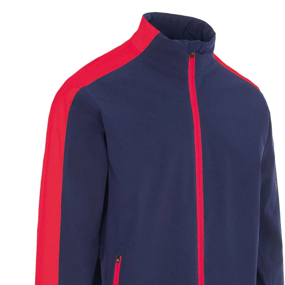 ProQuip Aqualite Pro Rain Waterproof Jacket - Navy/Red - Image 2