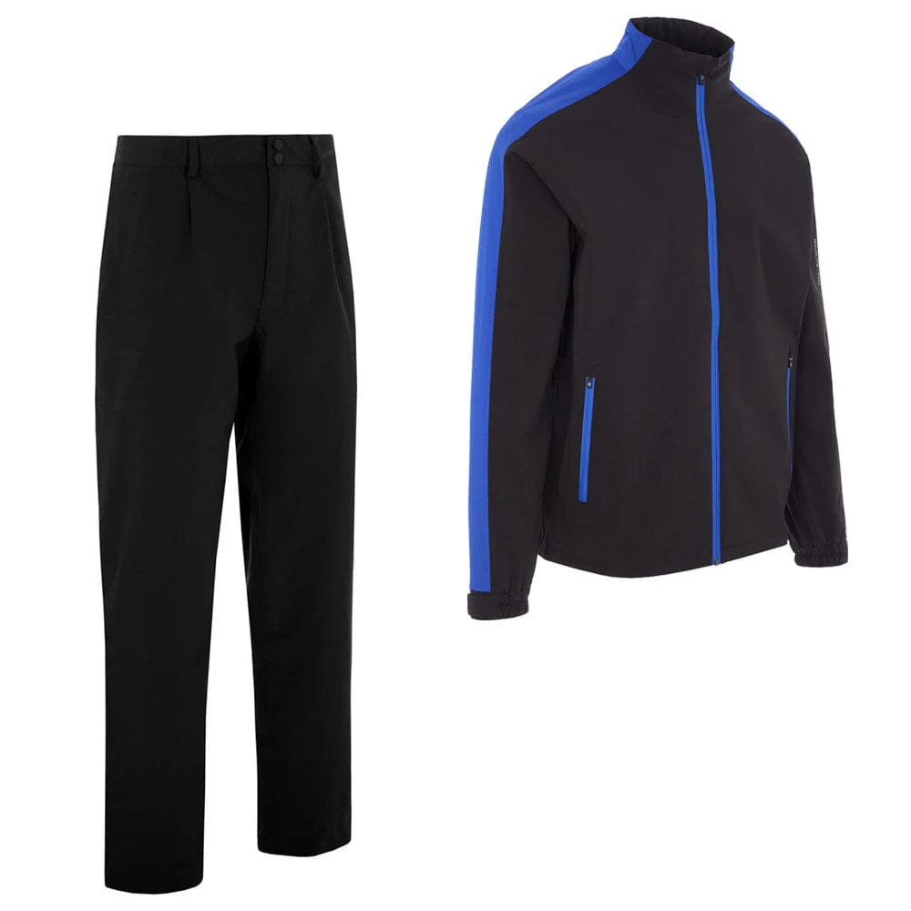 ProQuip Aqualite Pro Rain Waterproof Suit - Black/Magnetic Blue