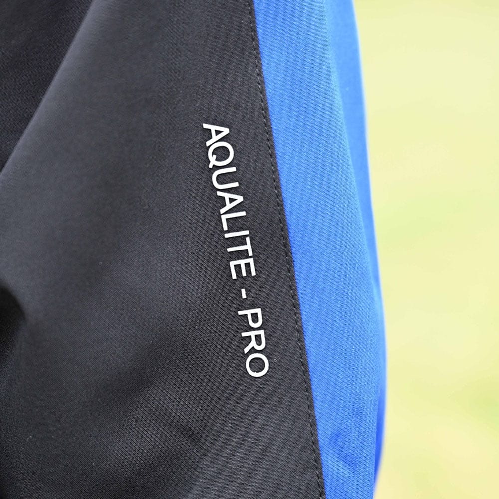 ProQuip Aqualite Pro Rain Waterproof Suit - Black/Magnetic Blue - Image 6
