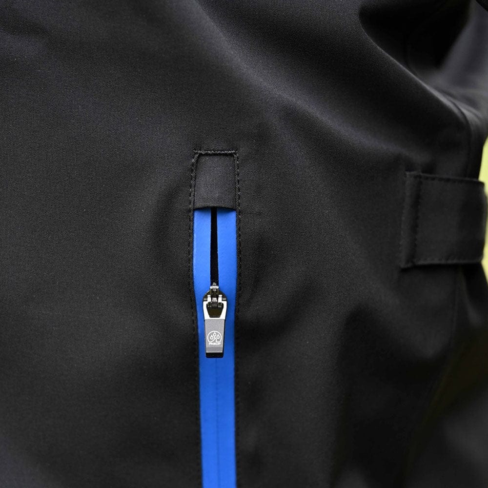 ProQuip Junior Aqualite Pro Waterproof Jacket - Black/Magnetic Blue - Image 5
