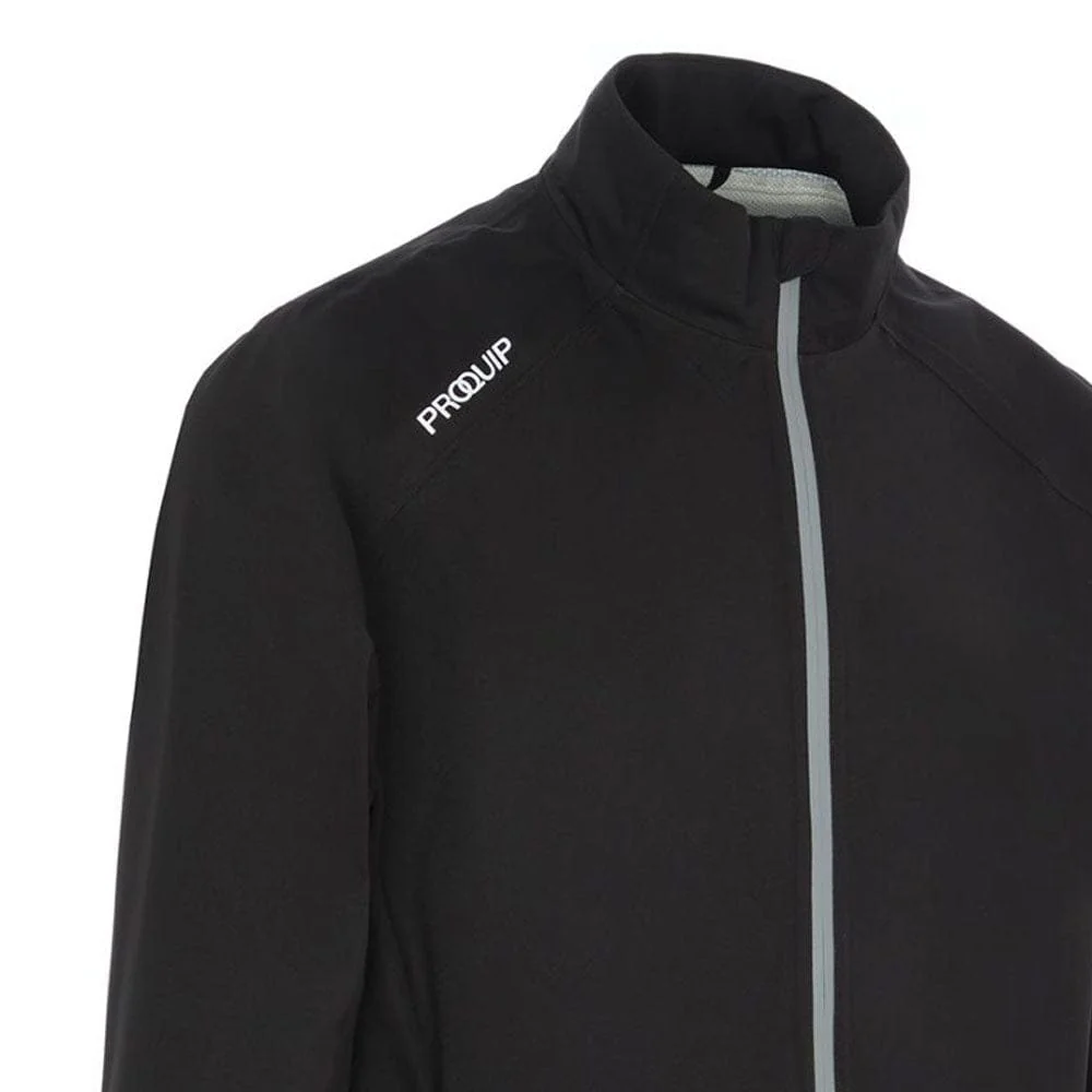 ProQuip ProPac Lite Packable Waterproof Jacket - Black/Quiet Shade - Image 2
