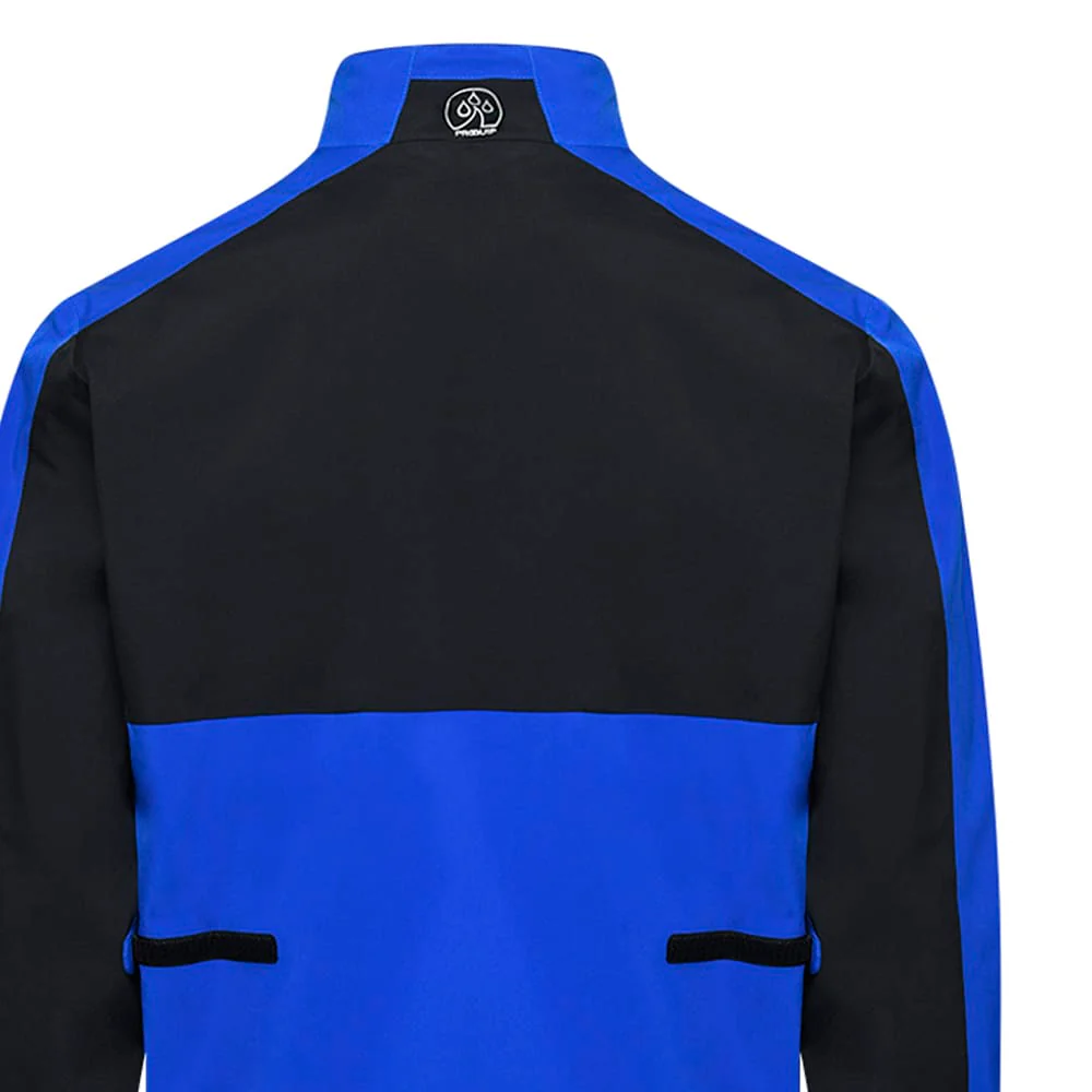 ProQuip Windermere Waterproof Jacket - Black/Magnetic Blue - Image 4
