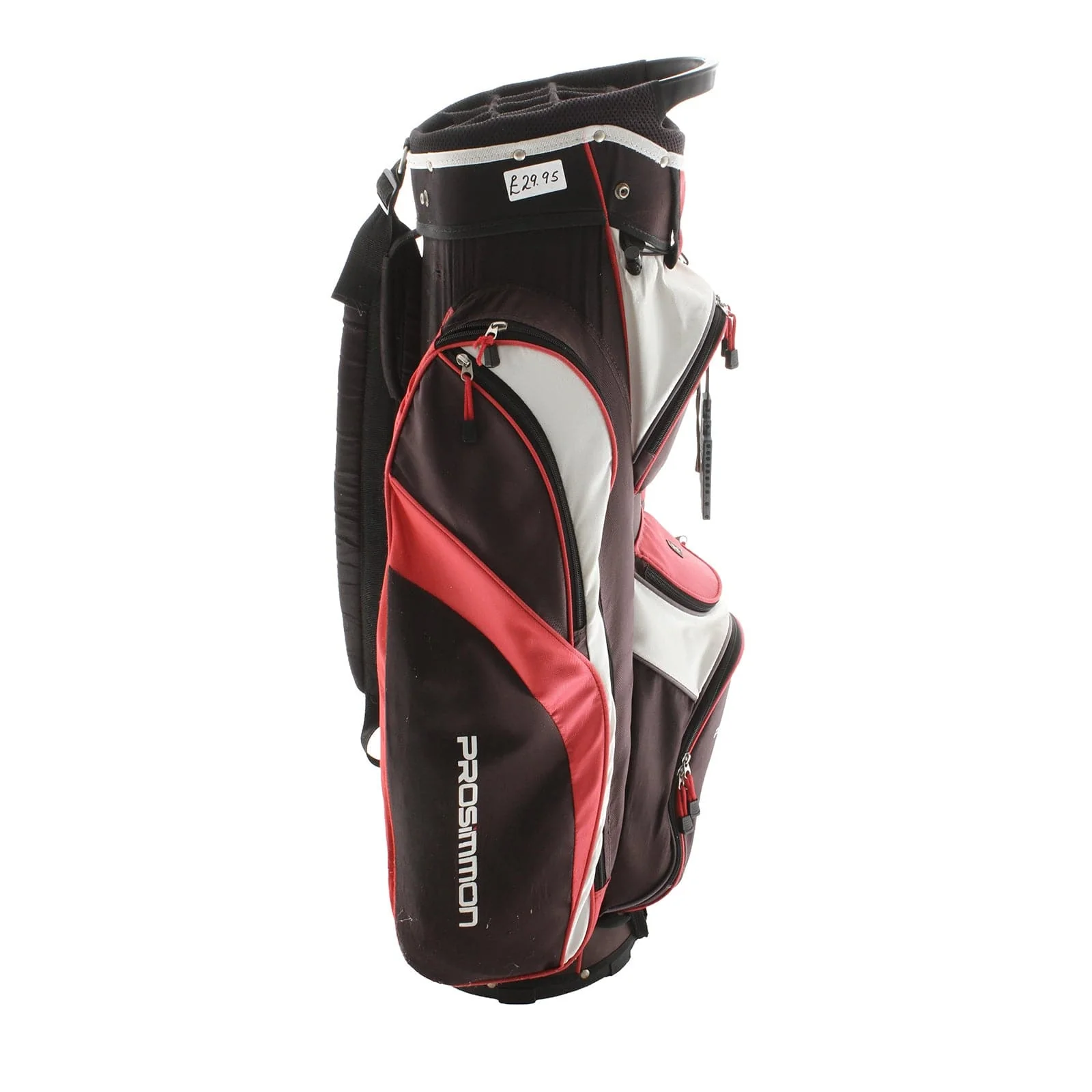 Prosimmon Cart Bag - Black/White/Red - Image 3