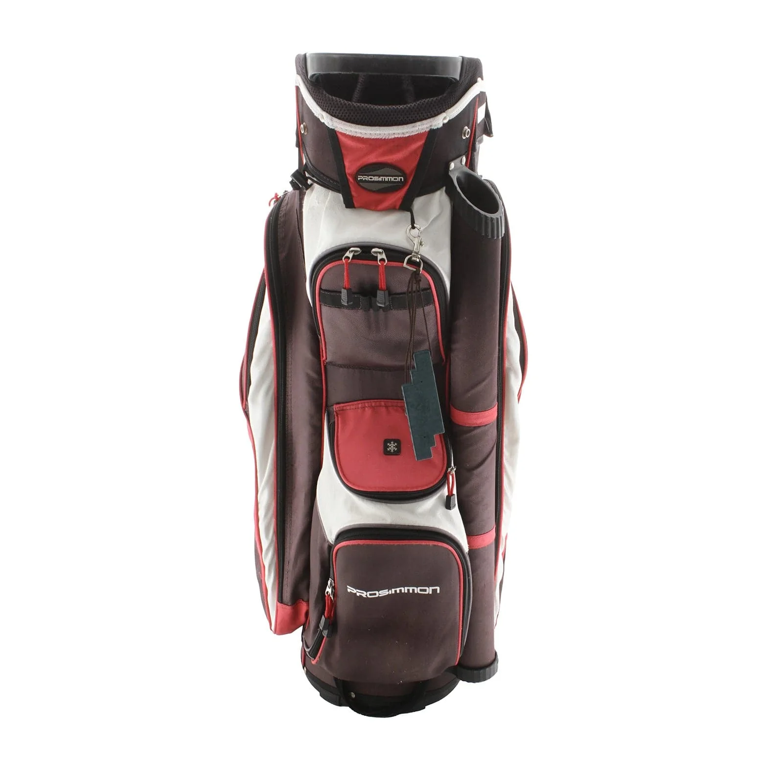 Prosimmon Cart Bag - Black/White/Red - Image 4