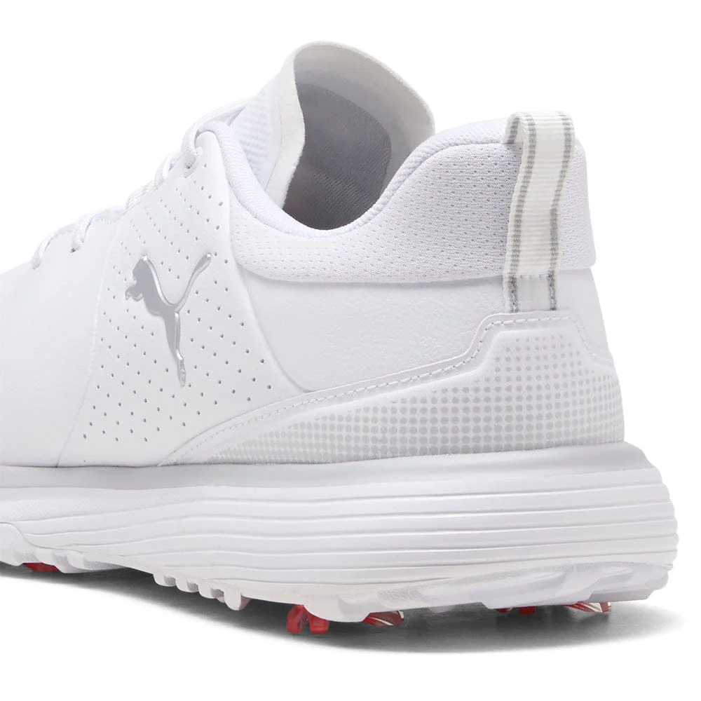 Puma Fusion Grip ST Waterproof Spiked Shoes - Puma White/Puma Silver/Ash Gray - Image 5