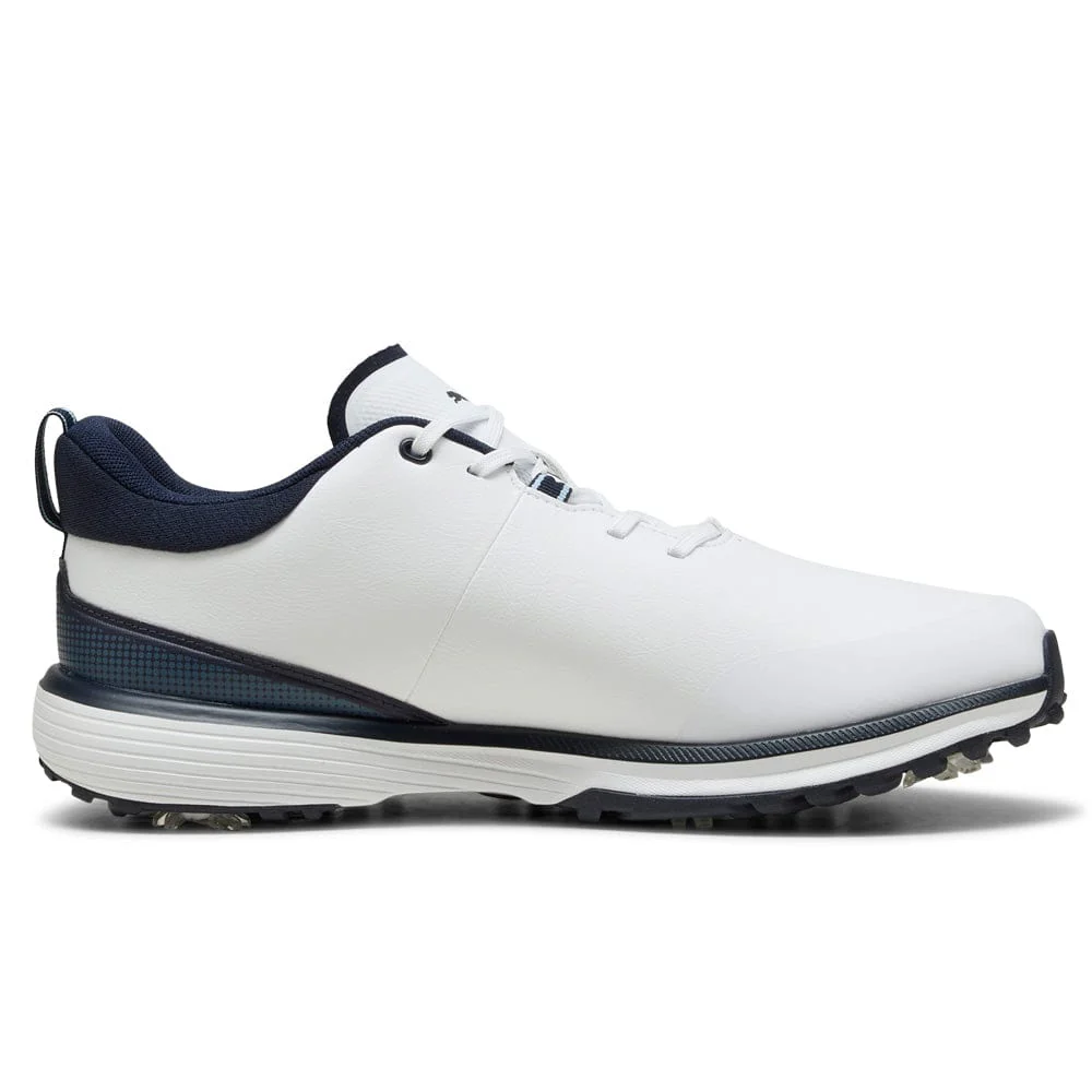 Puma Fusion Grip ST Waterproof Spiked Shoes - Puma White/Puma Silver/Deep Navy - Image 3