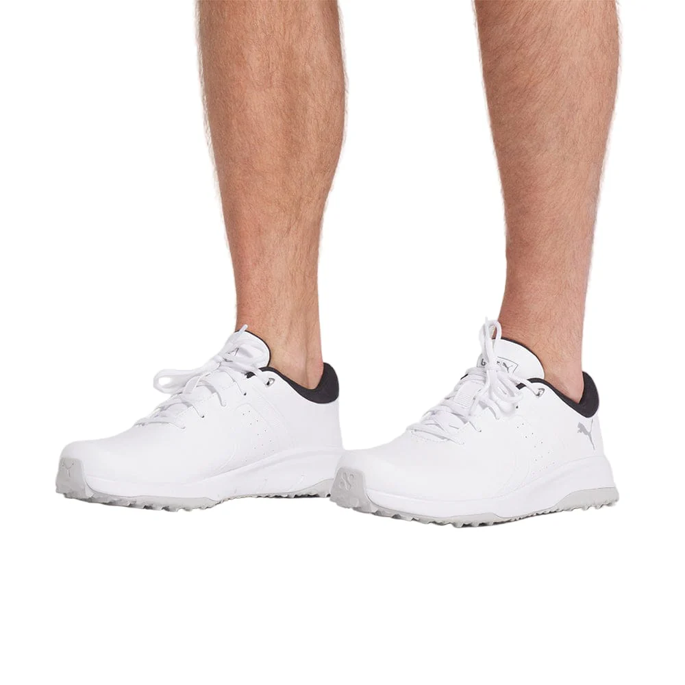 Puma Fusion Tech Spikeless Waterproof Shoes - Puma White/Glacial Grey - Image 8