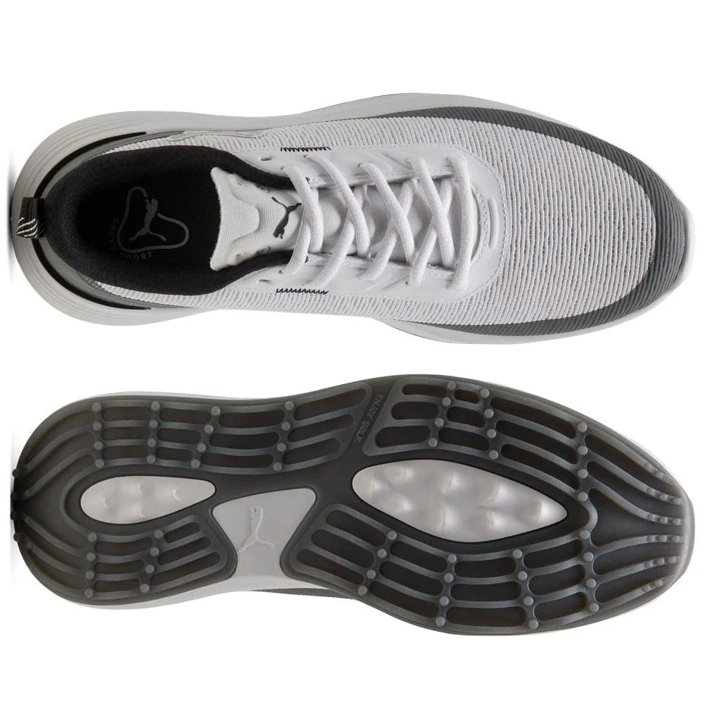Puma Gruve Sport Waterproof Spikeless Shoes - Puma White/Ash Gray - Image 2