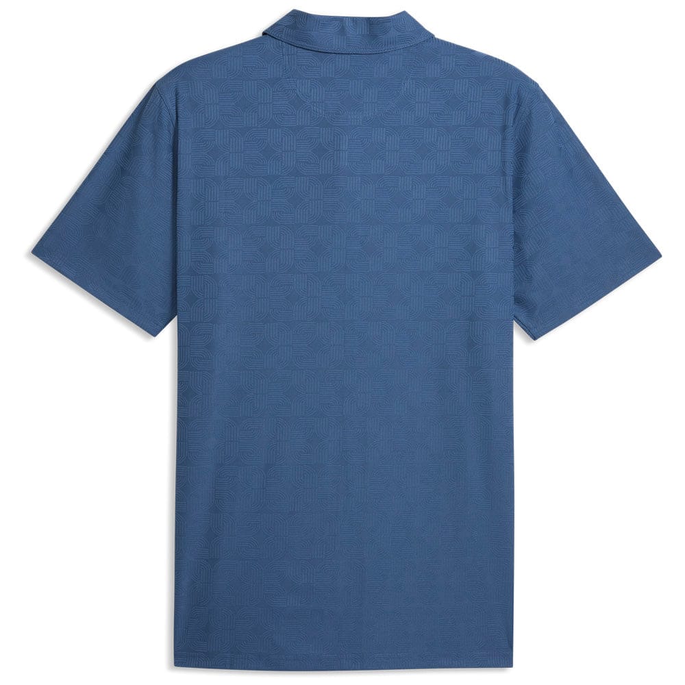 Puma MATTR Deco Jacquard Polo Shirt - Dark Indigo - Image 2