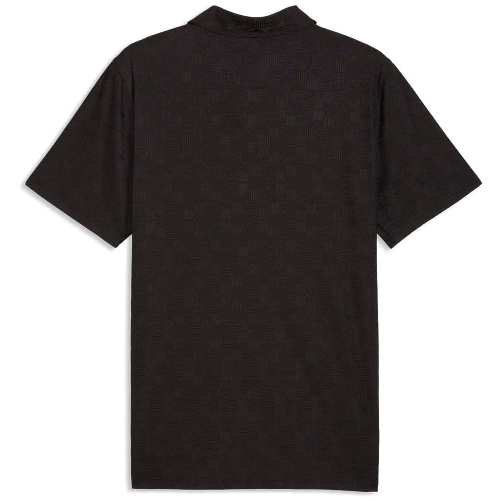 Puma MATTR Deco Jacquard Polo Shirt - Puma Black - Image 2