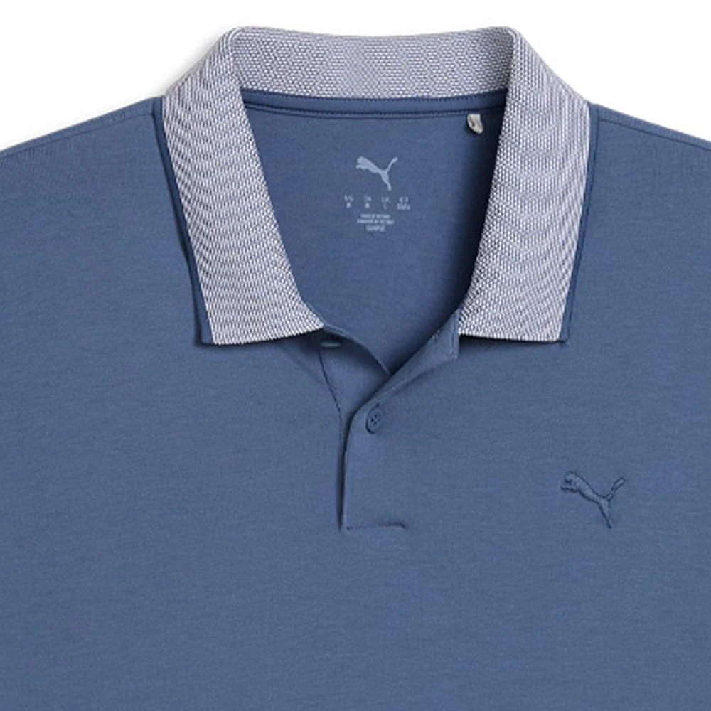 Puma Modalon Crafted Polo Shirt - Dark Indigo/White Glow - Image 4