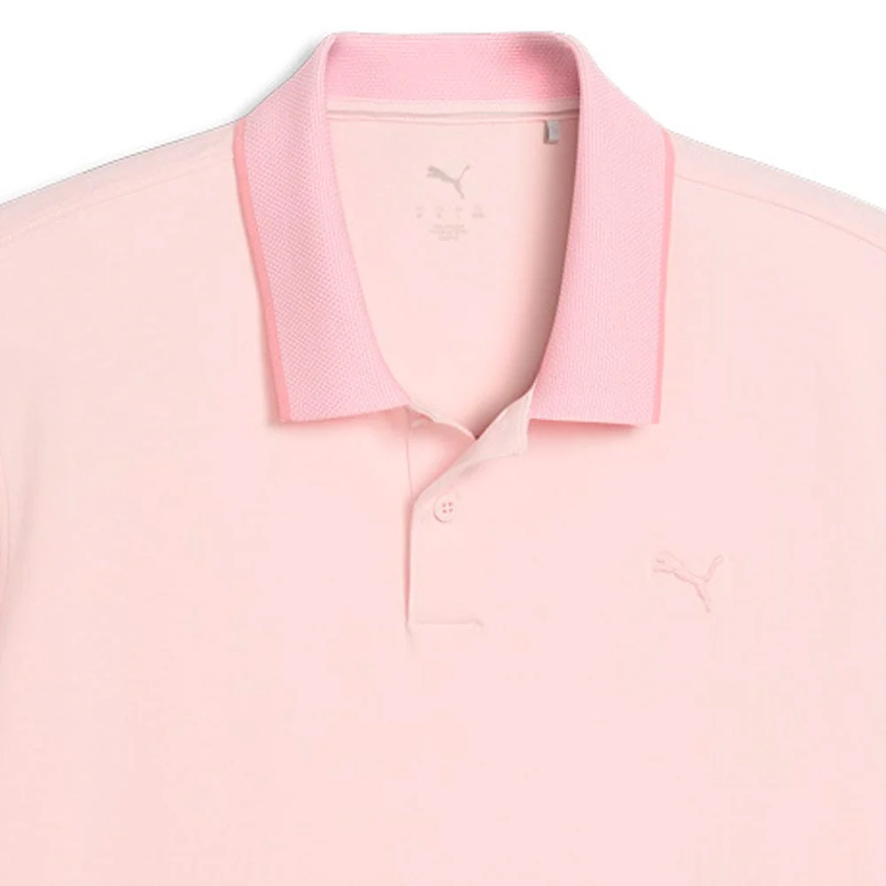 Puma Modalon Crafted Polo Shirt - Rose Blossom/White Glow - Image 4