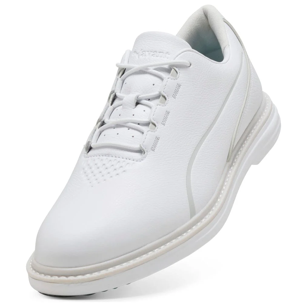 Puma PUMA Avant Tour Waterproof Spiked Shoes - Puma White/Feather Gray - Image 4