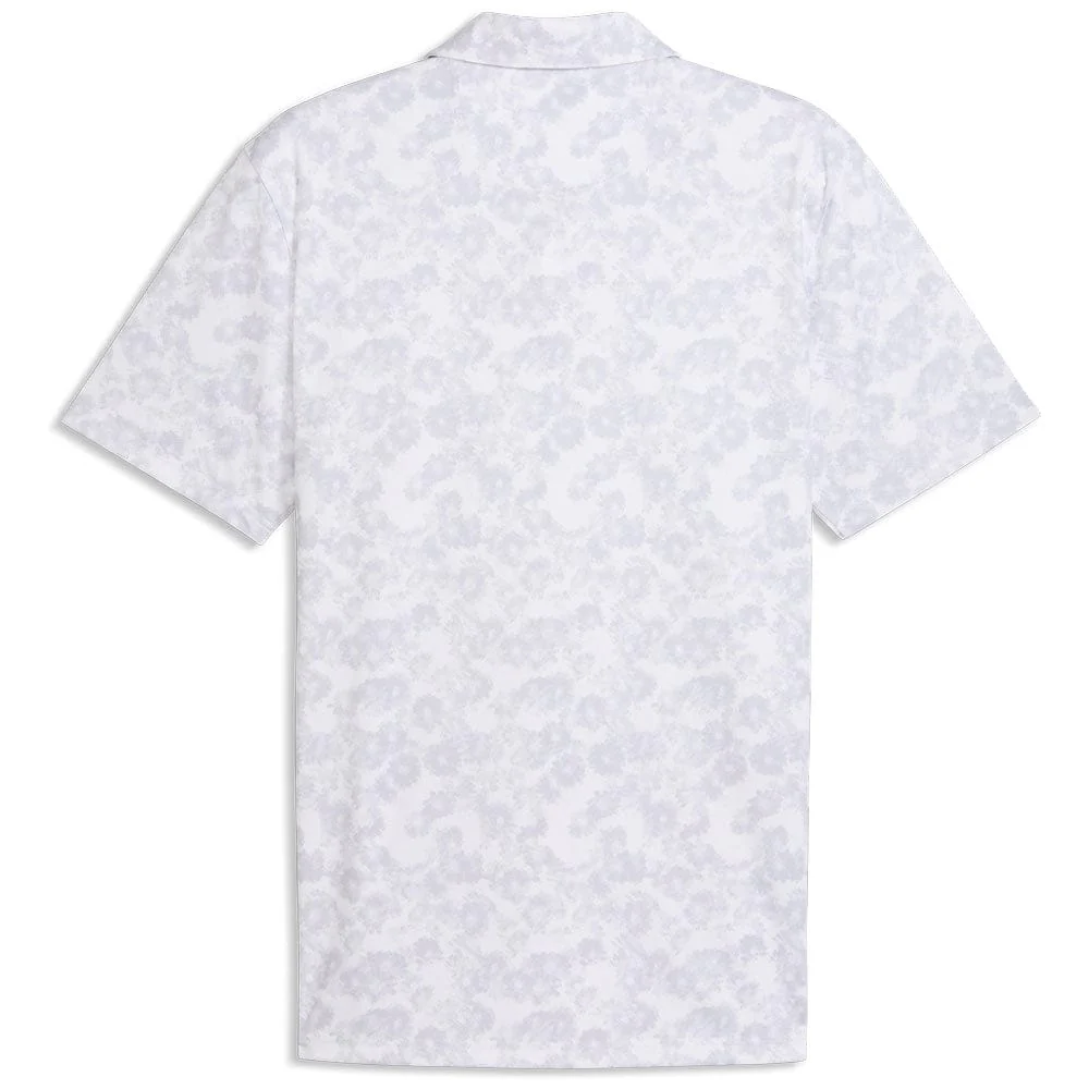 Puma Pure 2.0 Floral Polo Shirt - White Glow - Image 2