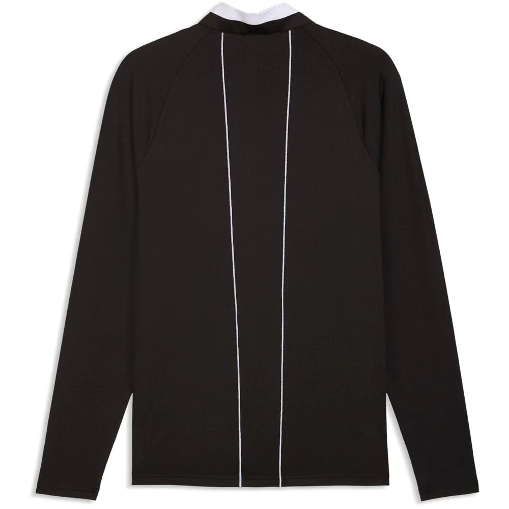 Puma Pure 3.0 1/4 Zip Pullover - Puma Black/White Glow - Image 2