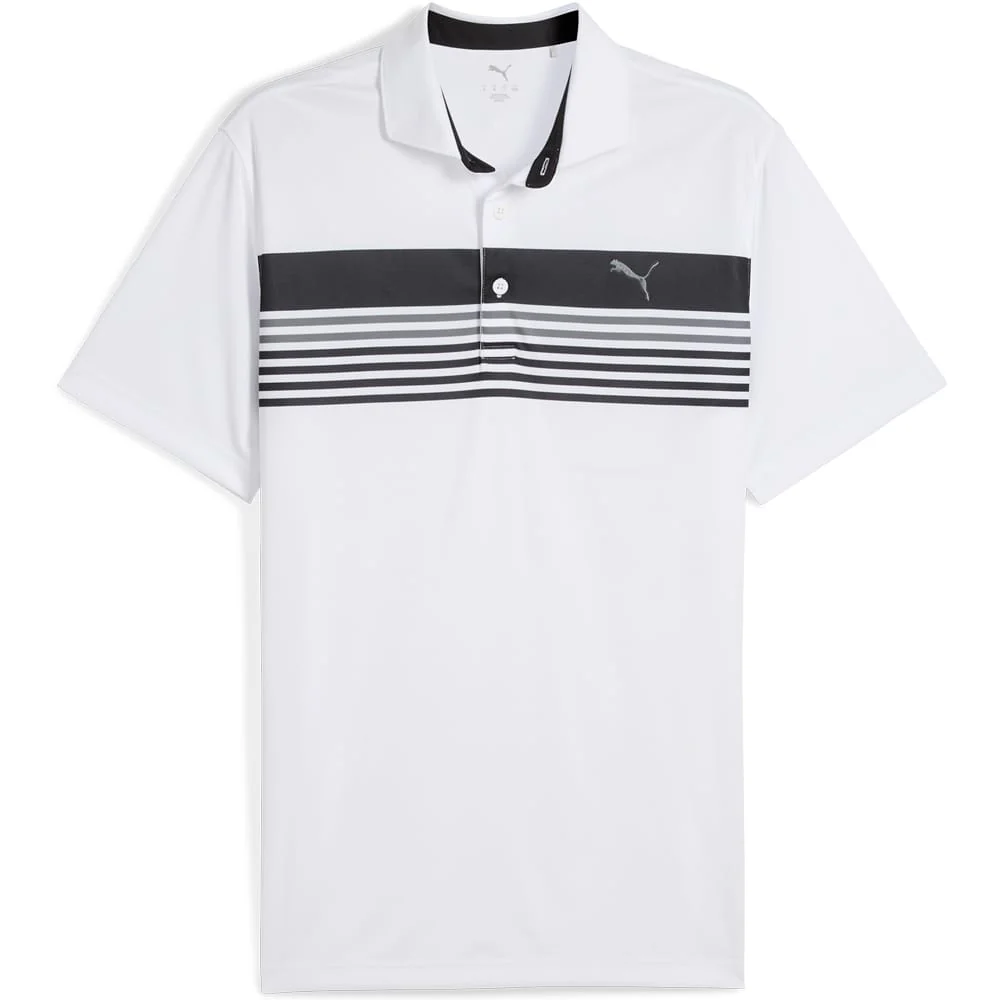 Puma West Polo Shirt - White Glow/Puma Black
