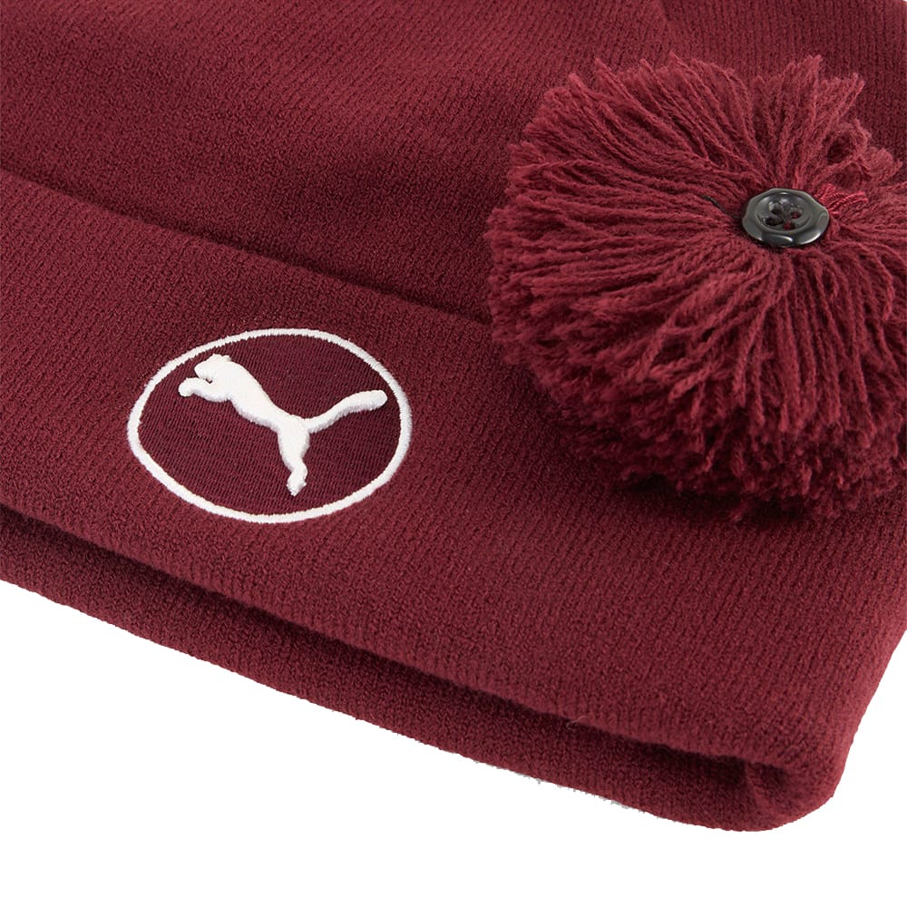 Puma WRMLBL Removable Pom Beanie - Ruby Shimmer - Image 4