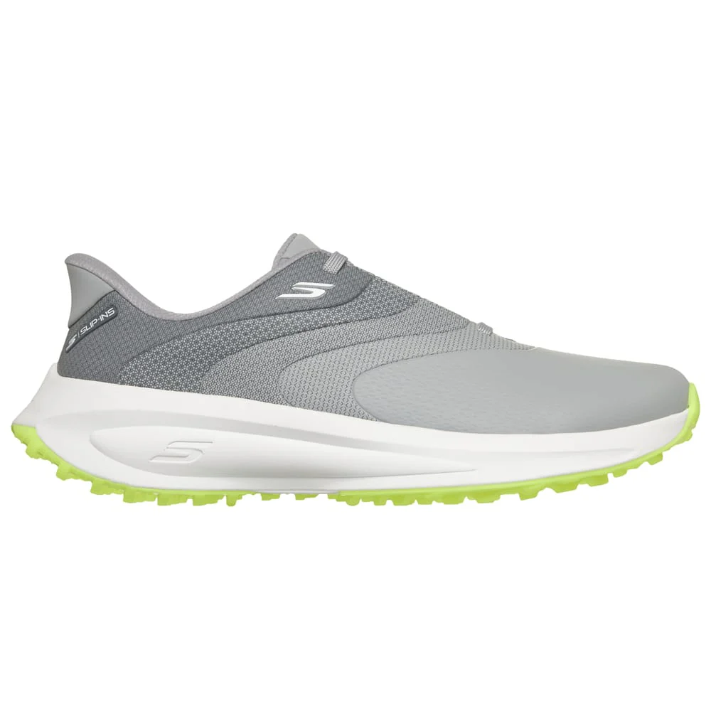 Skechers Flow Slip Ins Spikeless Waterproof Shoes - Grey/Lime