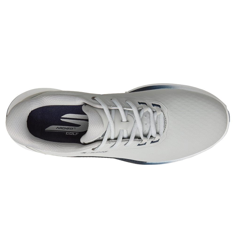 Skechers Pure Slip Ins Waterproof Spikeless Shoes - Grey/Navy - Image 4