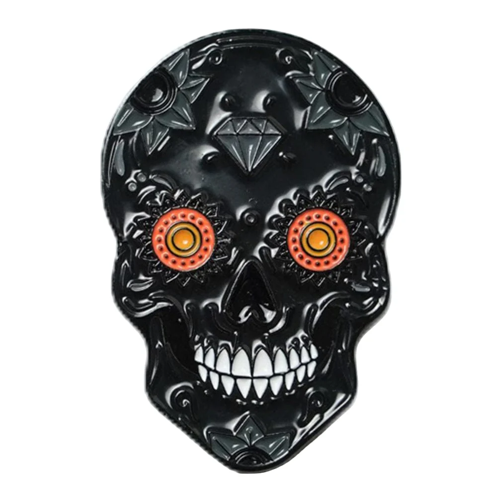 Skins Golf Dia de los Muertos Black Ball Marker - Image 2
