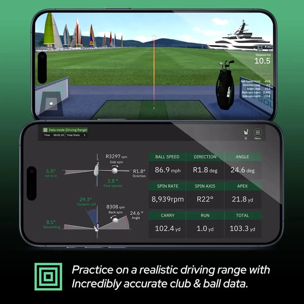 Square Golf Indoor Launch Monitor - Black - Image 5