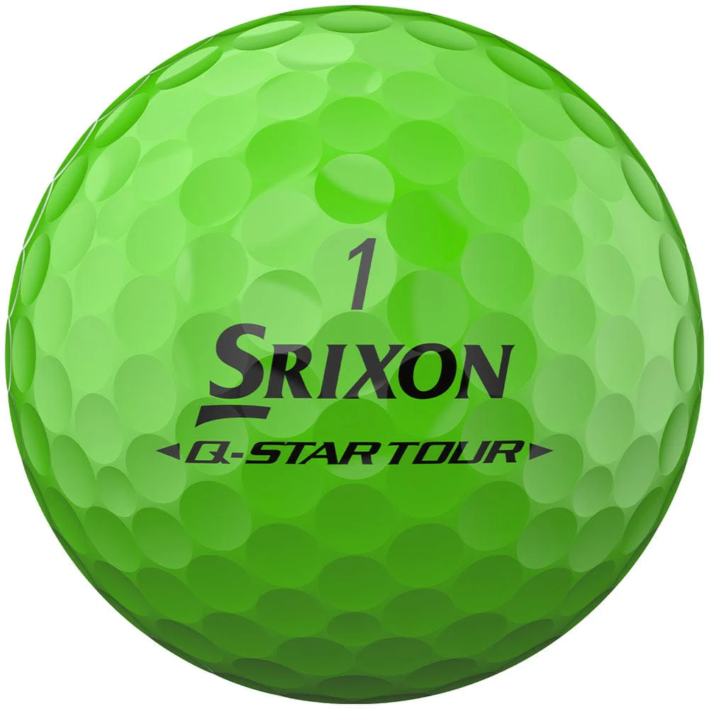 Srixon Q-Star Tour 6 Divide Golf Balls - White/Lime - 12 Pack - Image 2