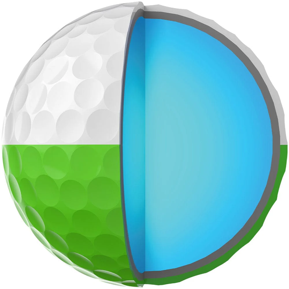 Srixon Q-Star Tour 6 Divide Golf Balls - White/Lime - 12 Pack - Image 6