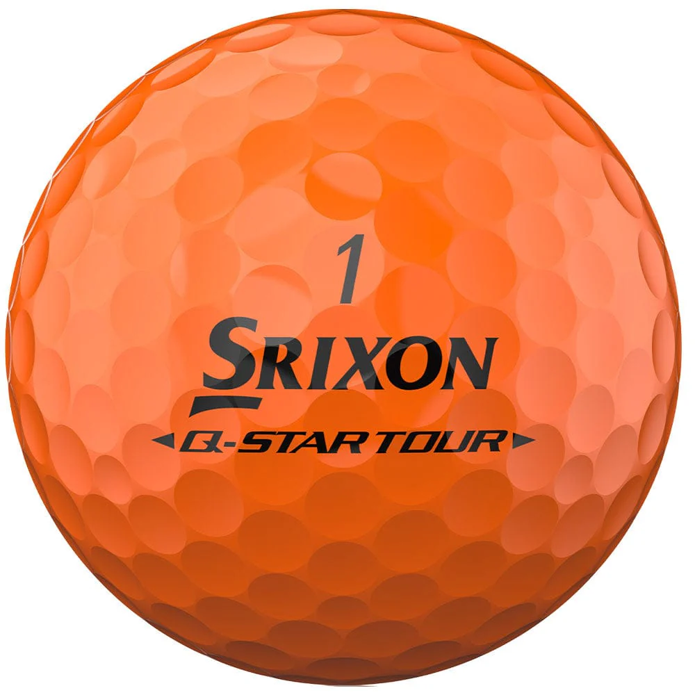 Srixon Q-Star Tour 6 Divide Golf Balls - Yellow/Orange - 12 Pack - Image 2