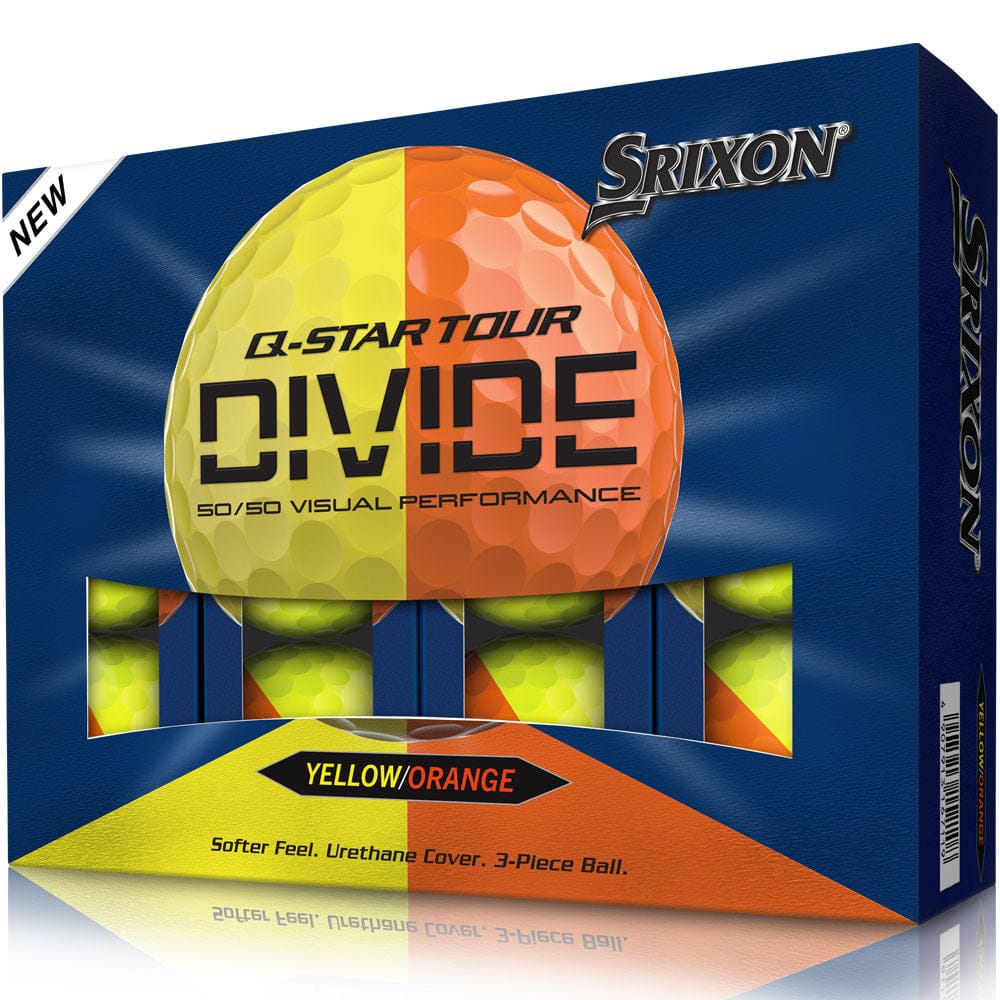 Srixon Q-Star Tour 6 Divide Golf Balls - Yellow/Orange - 12 Pack - Image 4