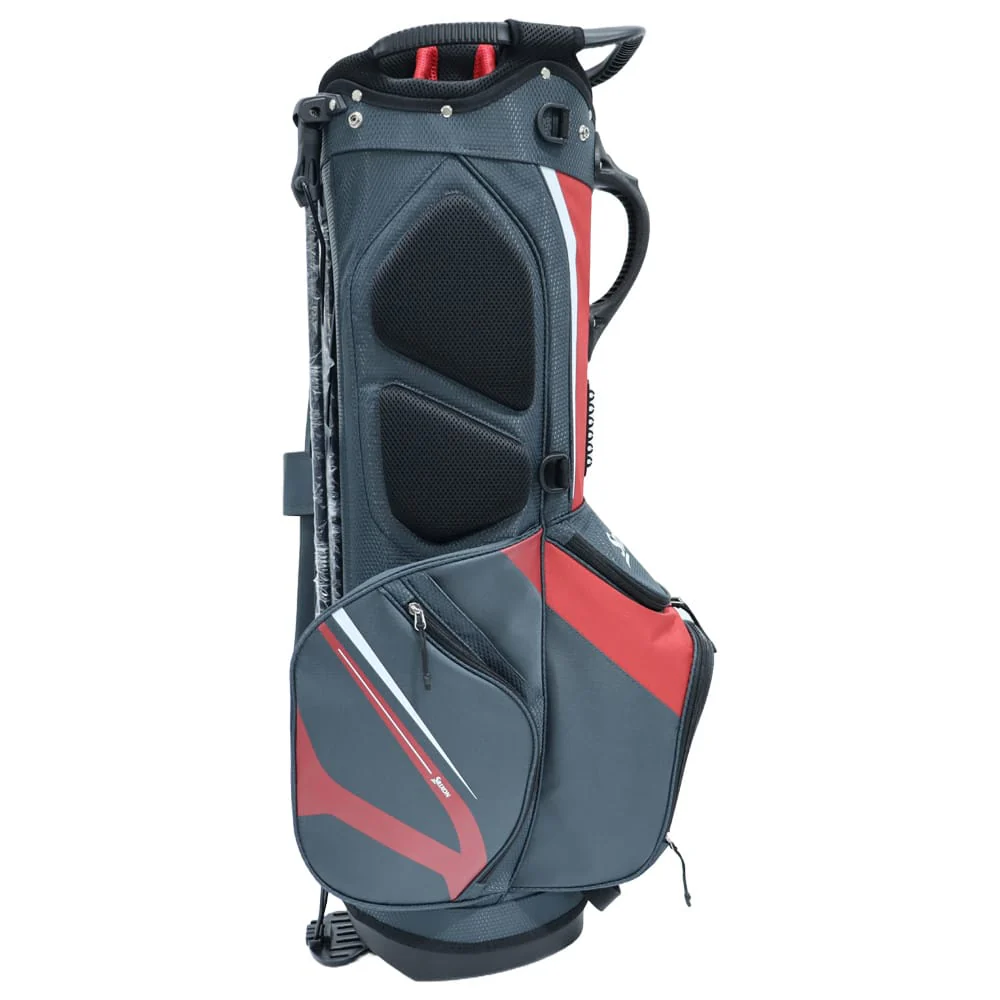 Srixon Saturday Stand Bag - Charcoal/Red - Image 2