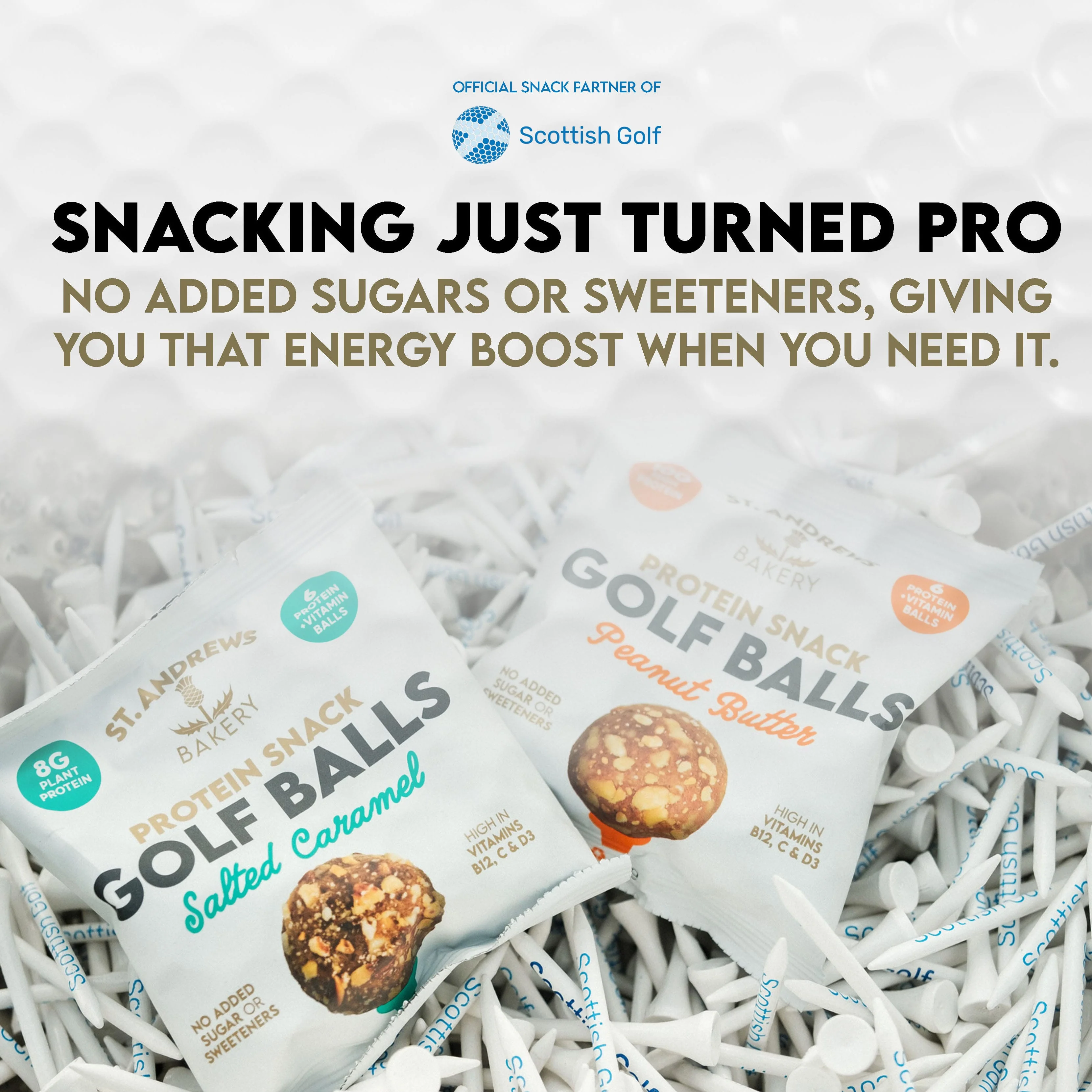 St. Andrews Bakery Protein Snack Golf Balls - Salted Caramel - Image 4