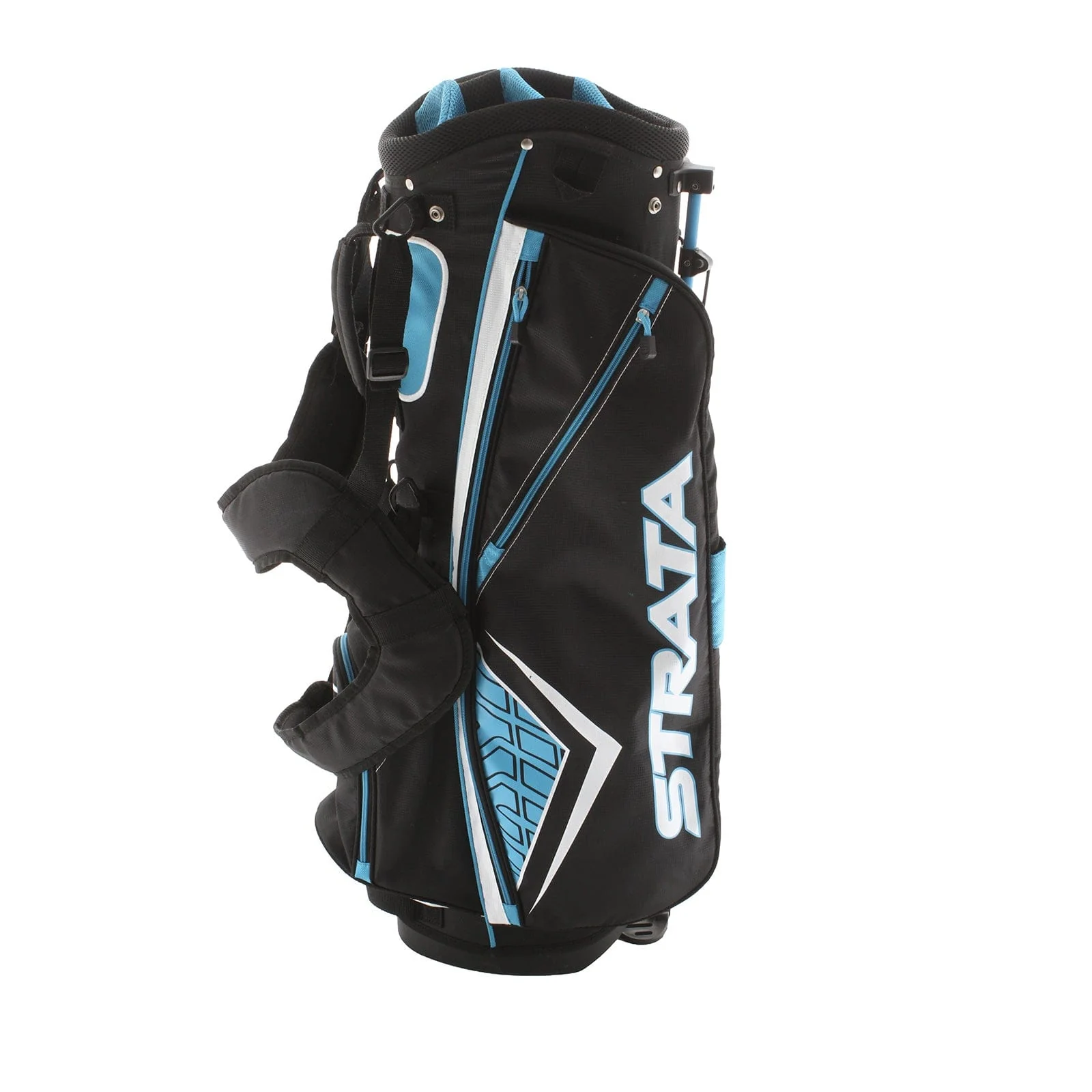 Strata Stand Bag - Black/White/Blue - Image 2
