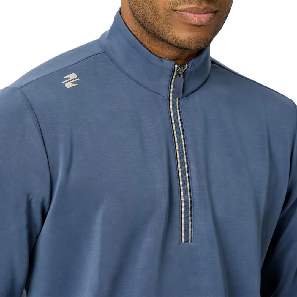 Stuburt Arlo 1/4 Zip Pullover - Steel Blue - Image 3
