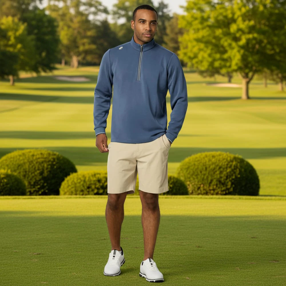 Stuburt Arlo 1/4 Zip Pullover - Steel Blue - Image 4