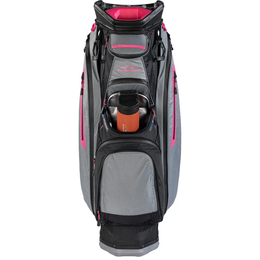 Sun Mountain C130 H2NO Waterproof Cart Bag - Black/Nickel/Pink - Image 5