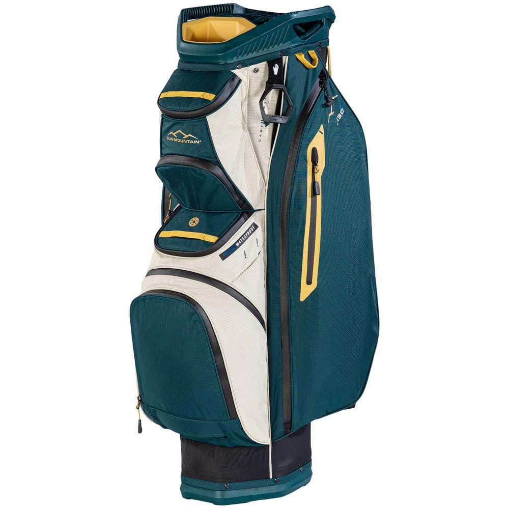 Sun Mountain C130 H2NO Waterproof Cart Bag - Black/Pond/Sand