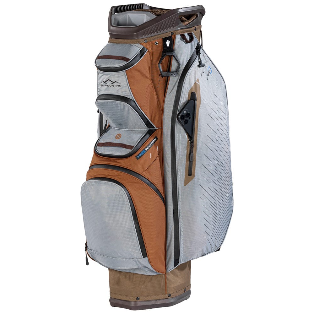 Sun Mountain C130 H2NO Waterproof Cart Bag - Leather/Shadow/Otter - Image 6