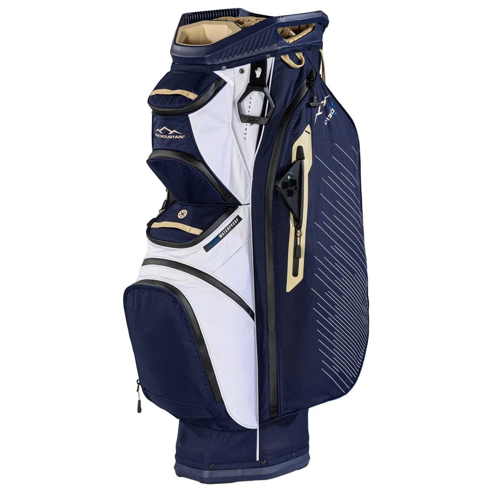 Sun Mountain C130 H2NO Waterproof Cart Bag - Navy/Gold/White - Image 5