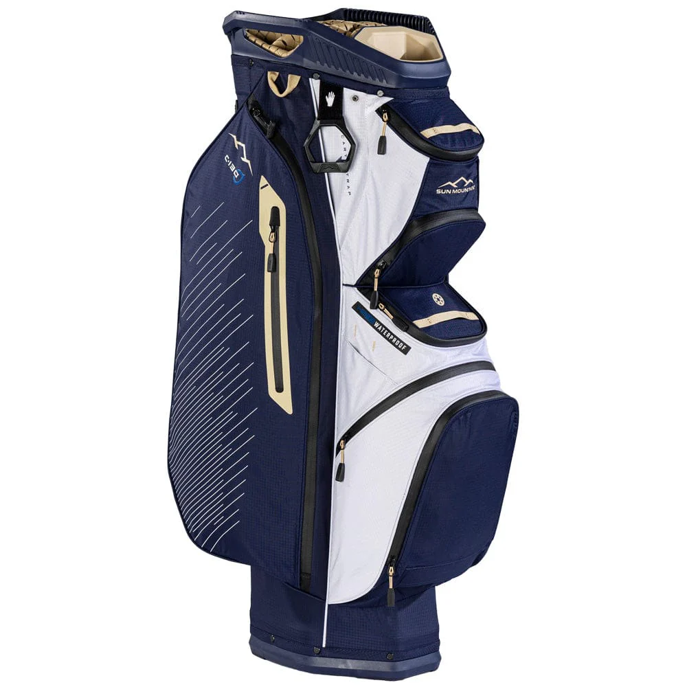 Sun Mountain C130 H2NO Waterproof Cart Bag - Navy/Gold/White - Image 7