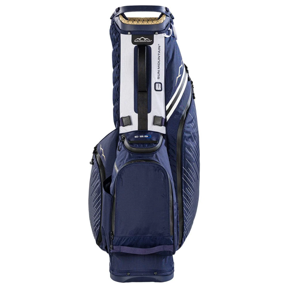 Sun Mountain Eclipse E2.5 H2NO Waterproof Stand Bag - Navy/Gold/White - Image 3