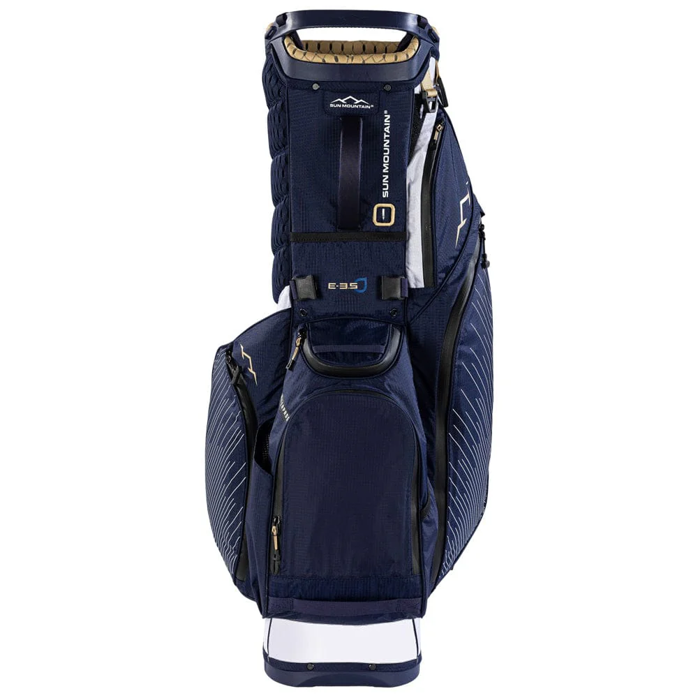 Sun Mountain Eclipse E3.5 H2NO Waterproof Stand Bag - White/Navy/Gold - Image 3