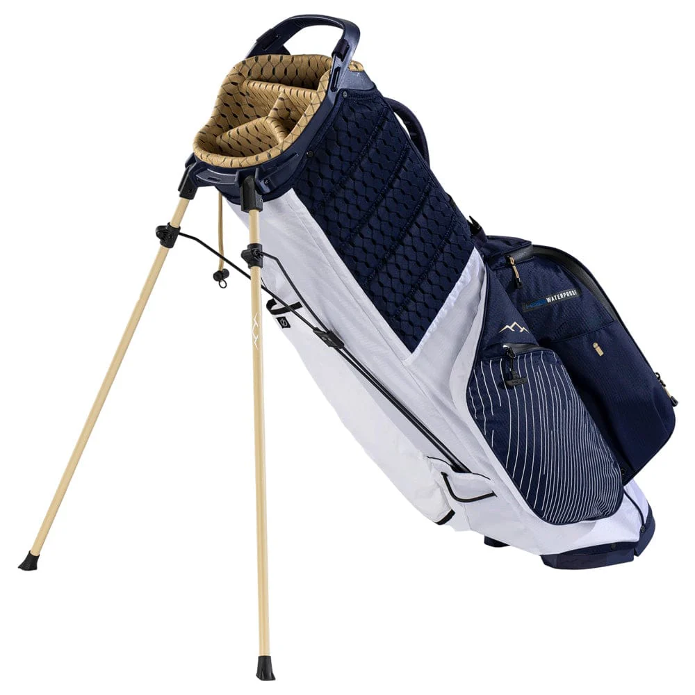 Sun Mountain Eclipse E3.5 H2NO Waterproof Stand Bag - White/Navy/Gold - Image 4