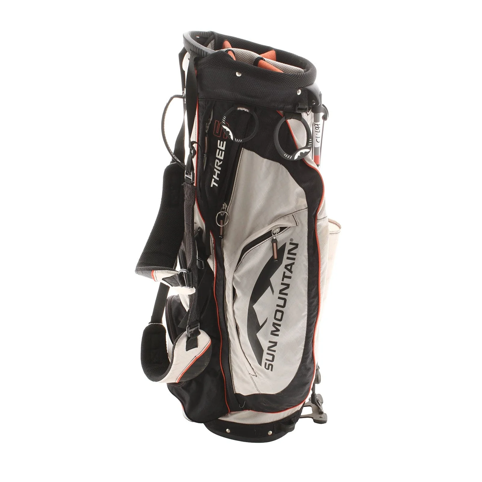 Sun Mountain Three 5 Stand Bag - White/Orange/Black - Image 2