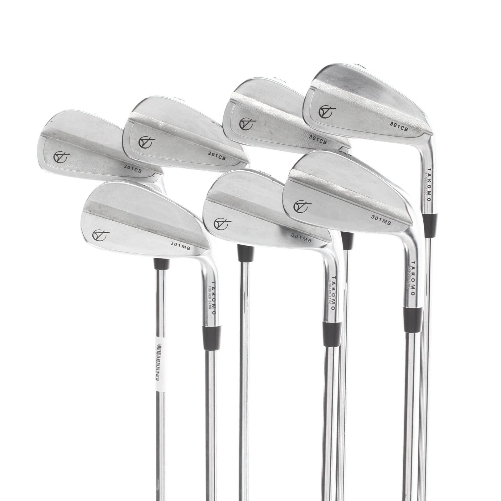 Takomo 301-CB/MB Combo Steel Mens Right Hand Irons 4-PW Stiff - KBS Tour 120
