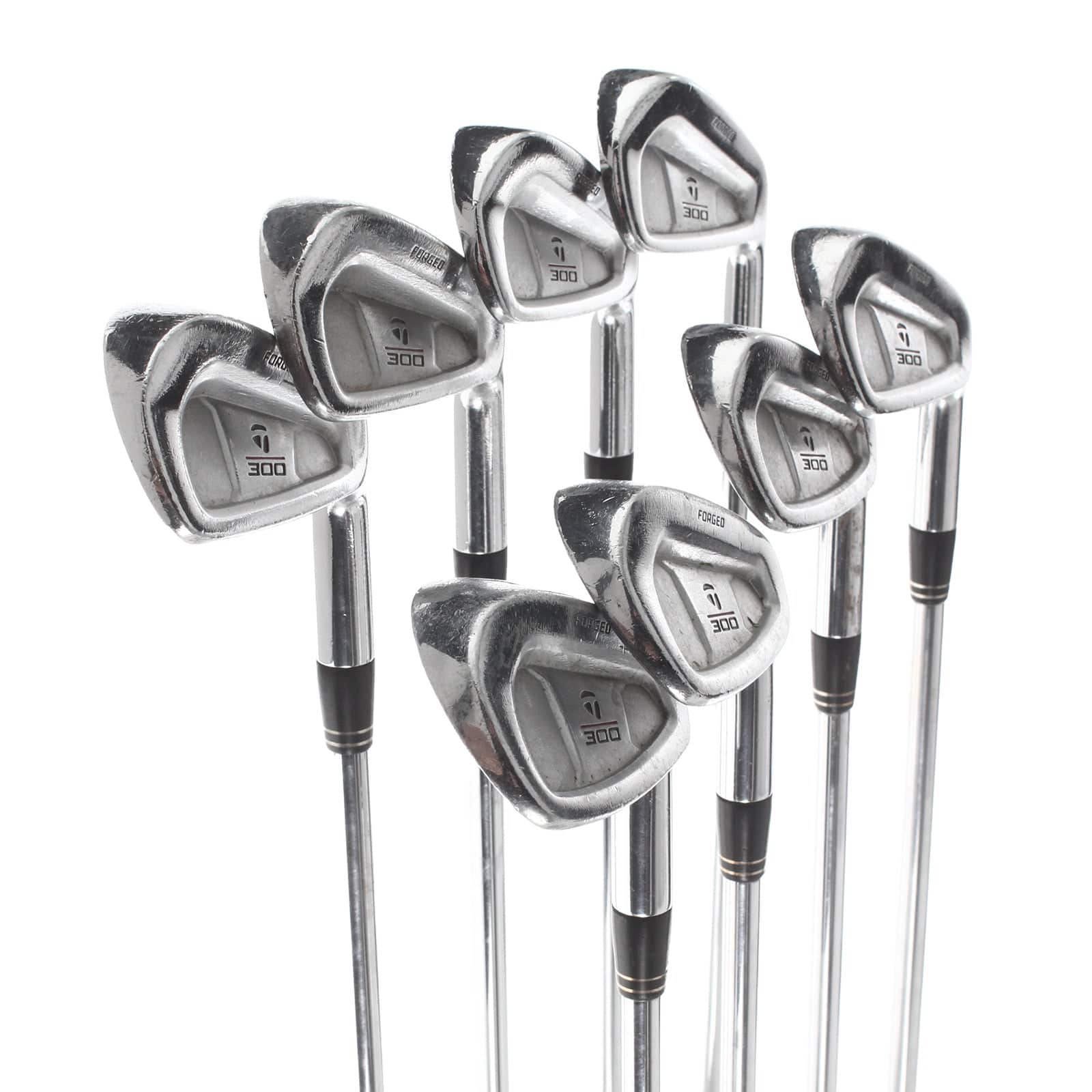 TaylorMade 300 Forged Steel Mens Right Hand Irons 3-PW Stiff - Rifle Flighted 6.0 - Image 2