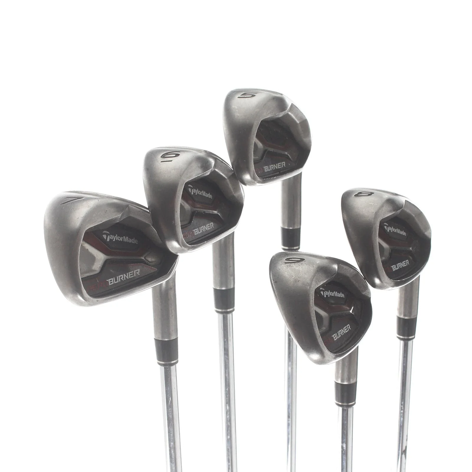 TaylorMade Aeroburner Steel Mens Right Hand Irons 5-9 Regular - REAX 88 - Image 2