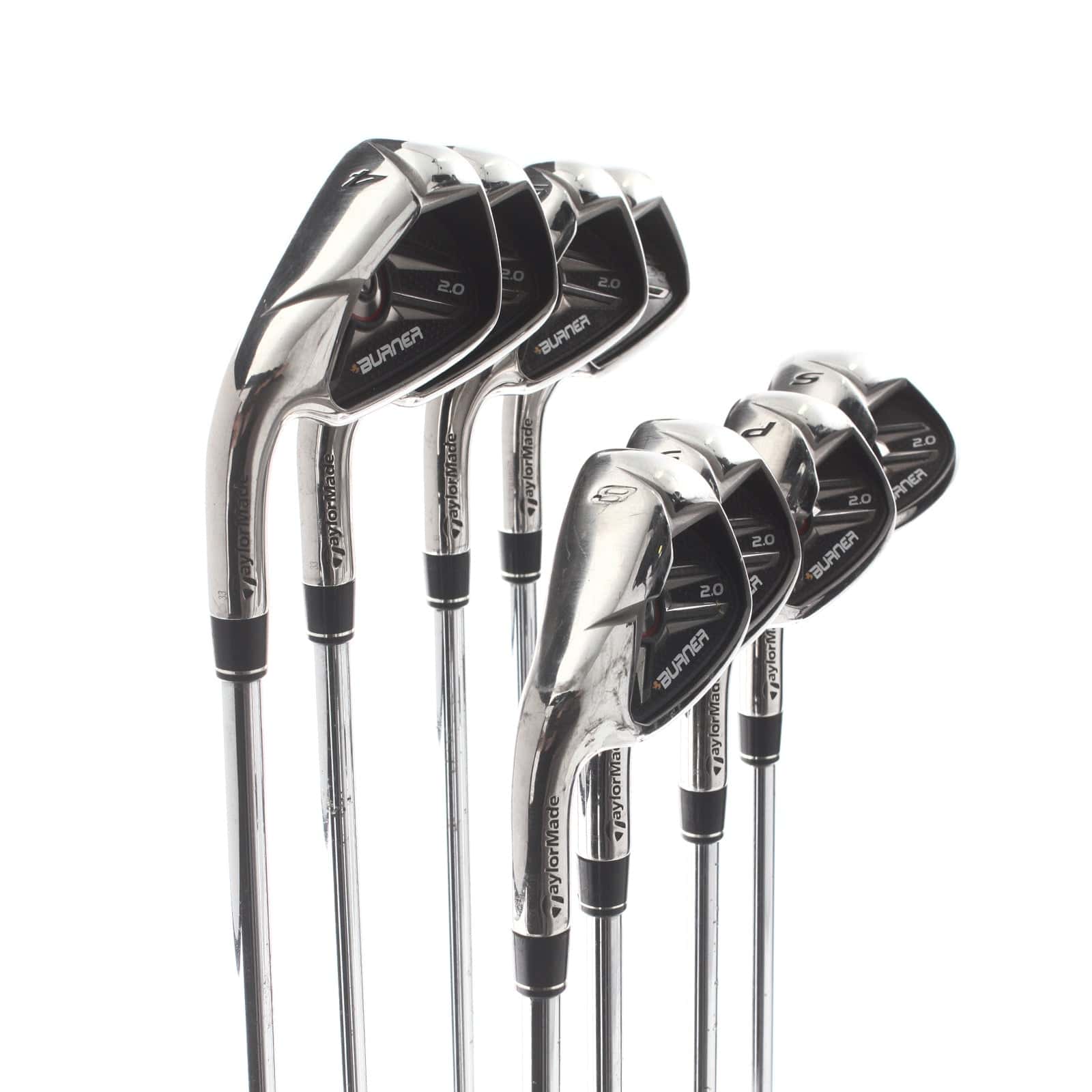 TaylorMade Burner 2.0 Steel Mens Left Hand Irons 4-SW Regular - TaylorMade 85g - Image 2