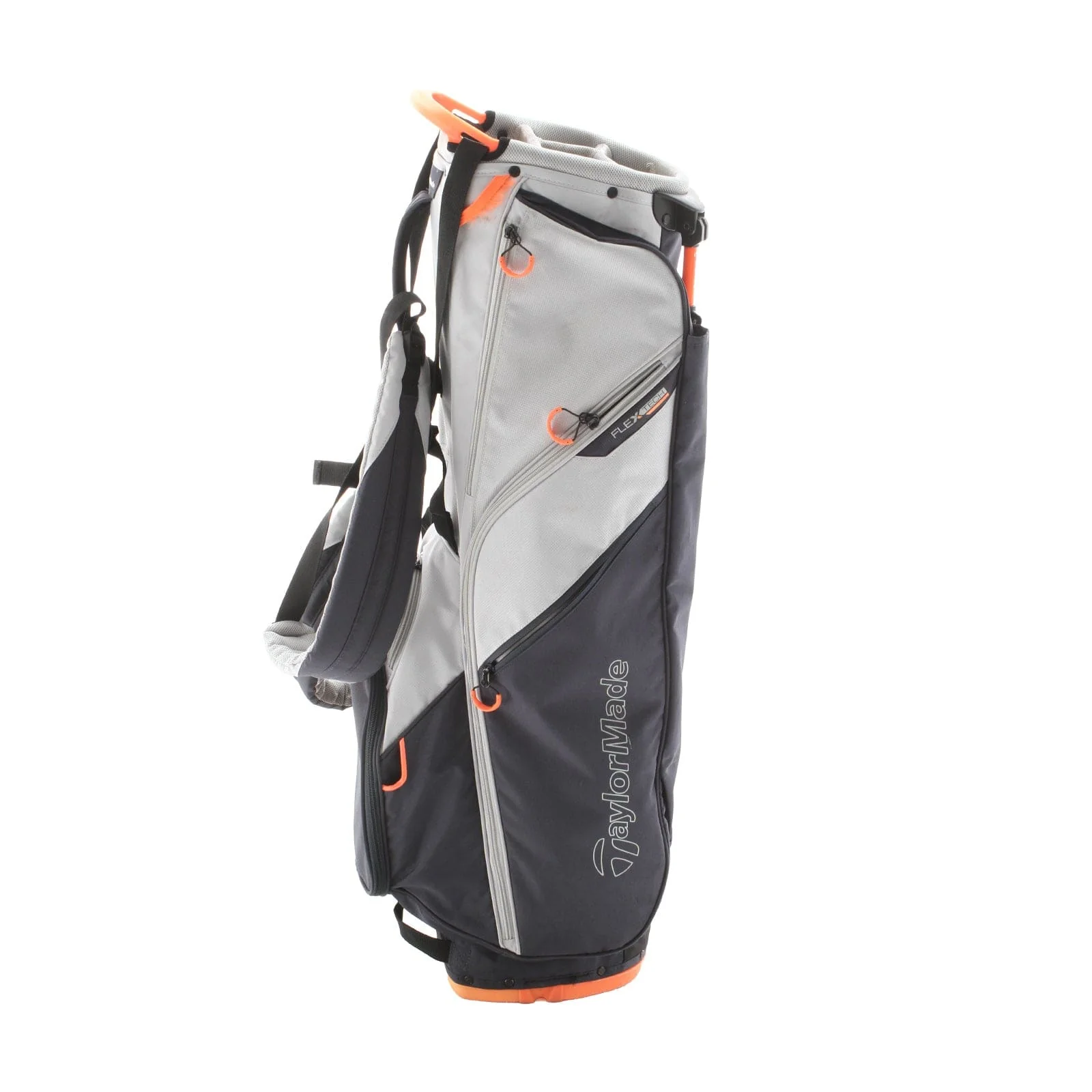 TaylorMade Flex Tech Stand Bag - Grey/Navy/Orange - Image 2
